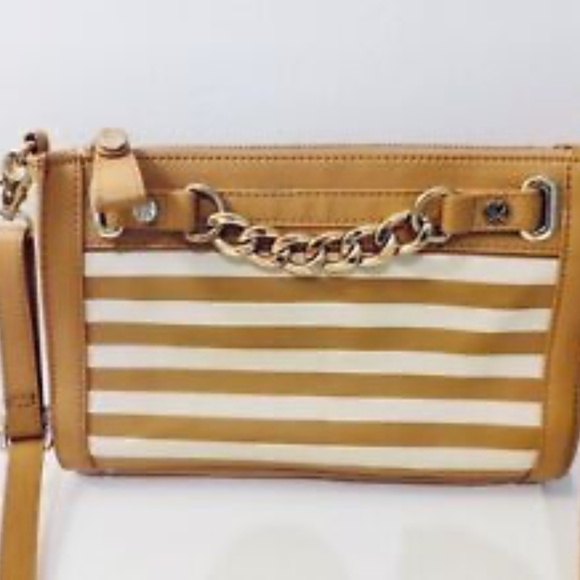 Great Emma FOX leather Crossbody Bag, Beige & cream Shoulder Bag EUC - Picture 4 of 7
